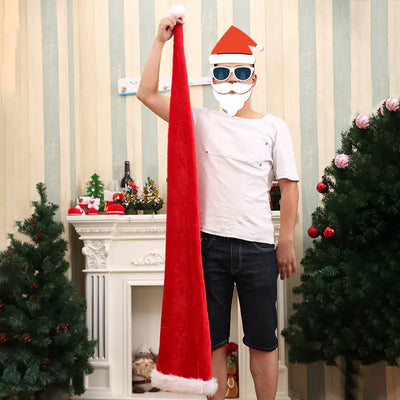 Christmas Supplies - Extra Long Plush Adult Santa Hat