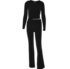 Knitted Hooded Two-Piece Set