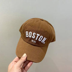 Kids Adjustable Letters Embroidery Baseball Cap