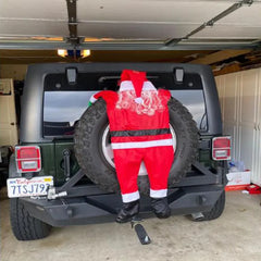 2021 New Plush Santa Wall Climbing Decoration Outfit