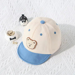 Cute Cartoon Bear Summer Baby Baseball Cap for Kids
