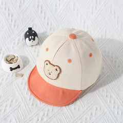 Cute Cartoon Bear Summer Baby Baseball Cap for Kids