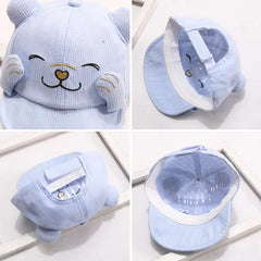Cartoon Cat Baseball Cap for Kids - Cute Sun Visor Hat