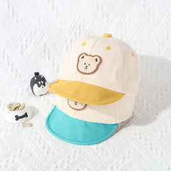 Cute Cartoon Bear Summer Baby Baseball Cap for Kids